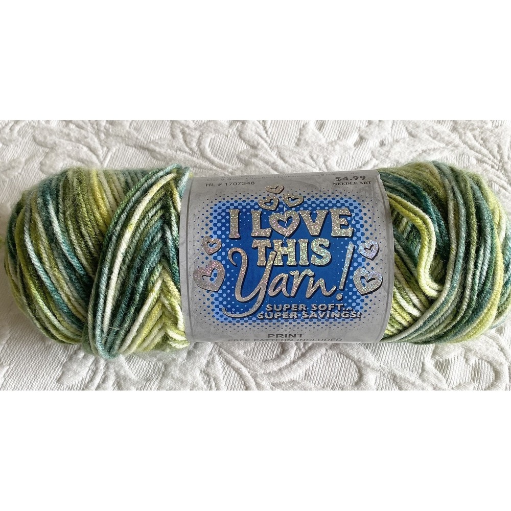 I Love This Yarn! 2010 Hobby Lobby Yarn Acrylic Spring Green 490. 252yd